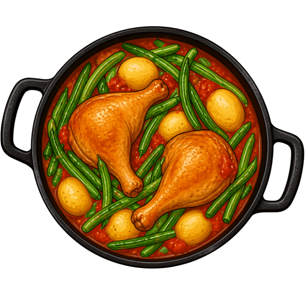 Recette One pot Poulet Haricot vert